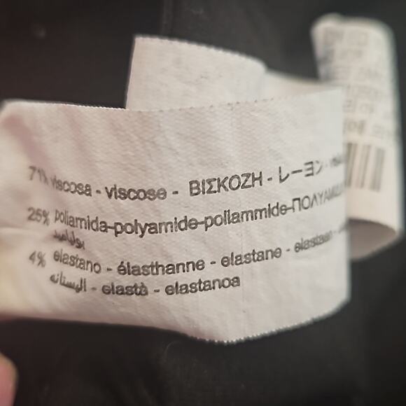 Zara Slit Ankle Black Dress Pants Sz Medium - Picture 10 of 11